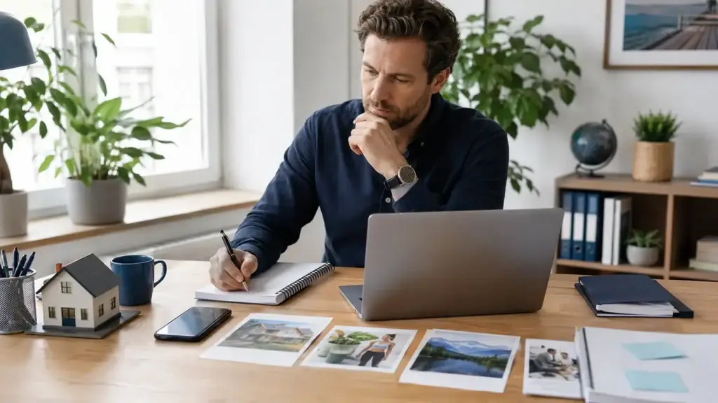 Auteur bereidt een informatief artikel voor Web Index voor